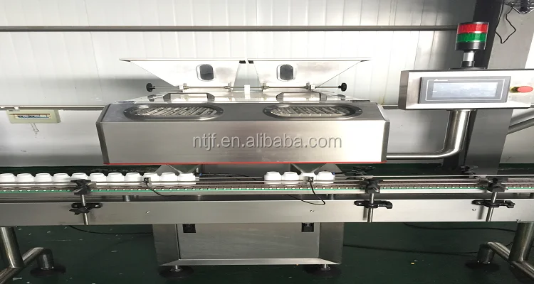 Due heads tablet capsule counting machine