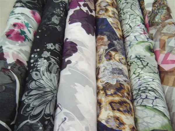 140cm burn out silk satin