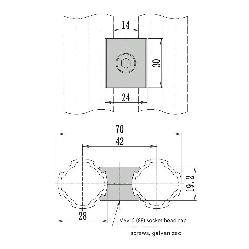 third generation 28mm rod aluminum alloy 1000 series lean pipe connector accessories made mainland-13
