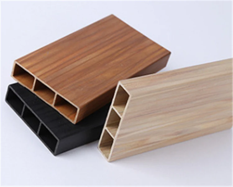 Factory Price Wpc Composite Wood Square Hollow Timber Tube For Wall Covering