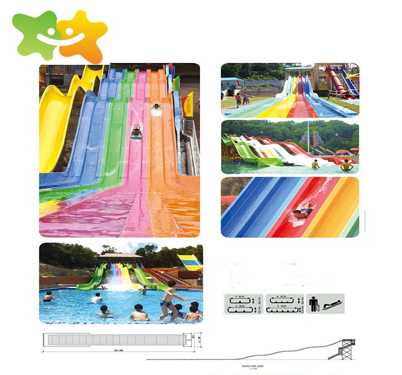 Commercial Plastic Water Park Slides For Sale,Professional Water Slides