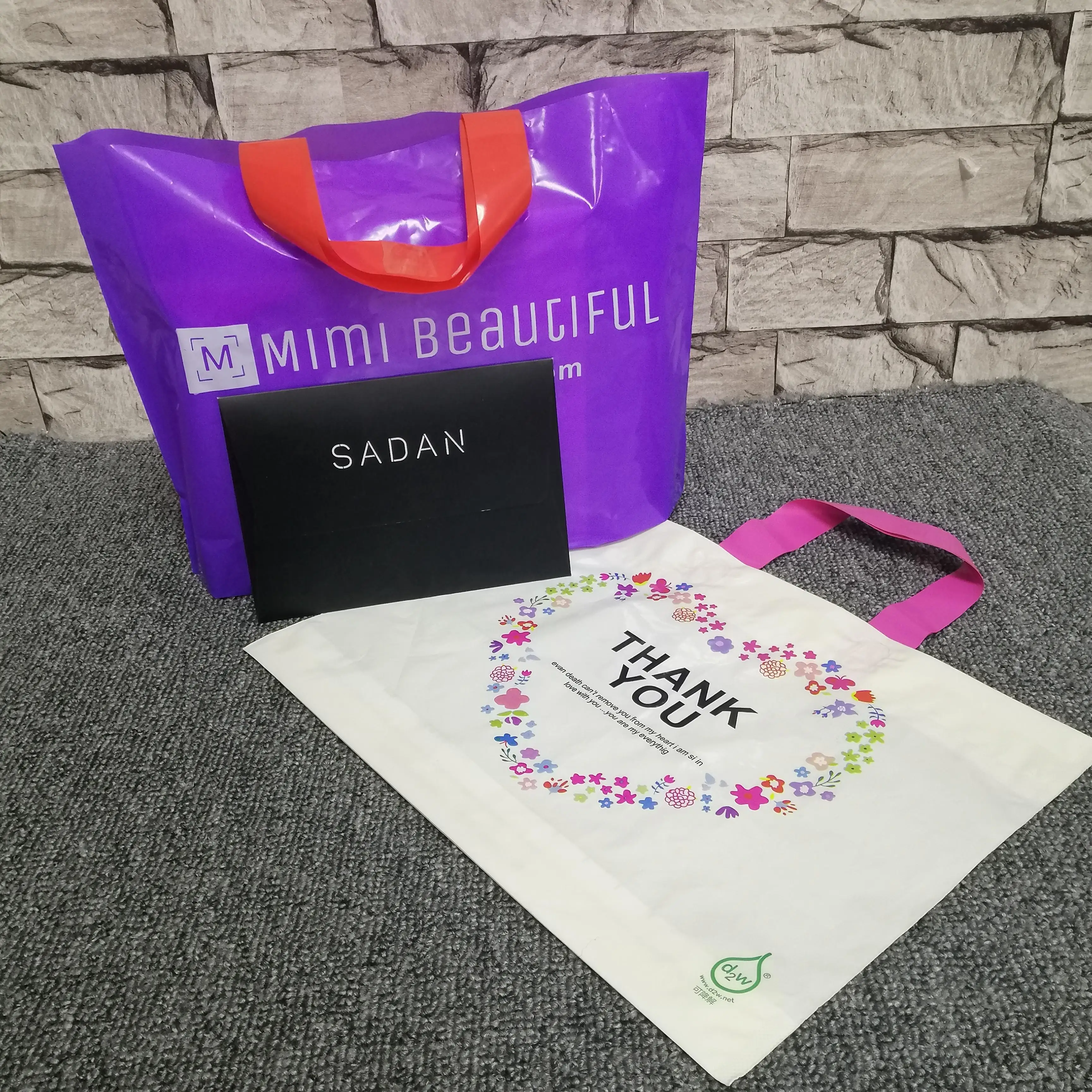 Die Cut Handle Plastic Bag Retail Shopping Bag With Customized Logo For Clothes Packings Buy