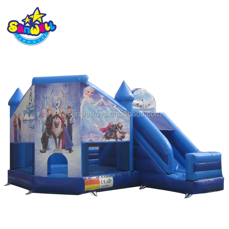 bounce house frozen combo inflatable bouncy jumping castle for children 