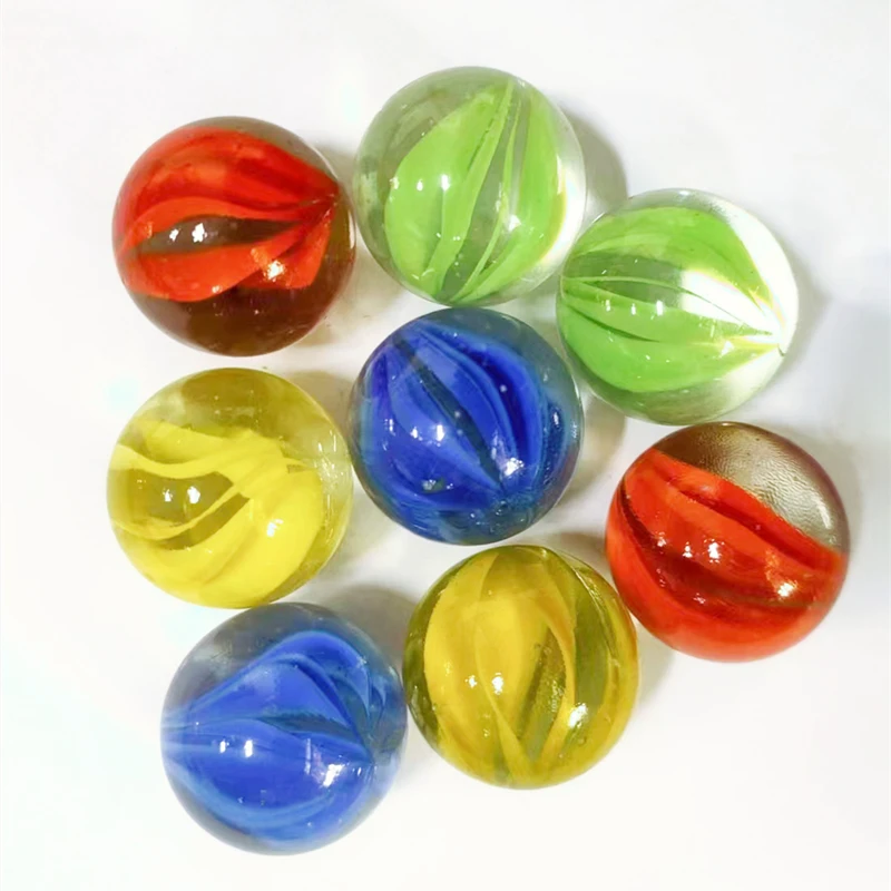 6 Colors Checkers Marbles 16mm Glass Marble details