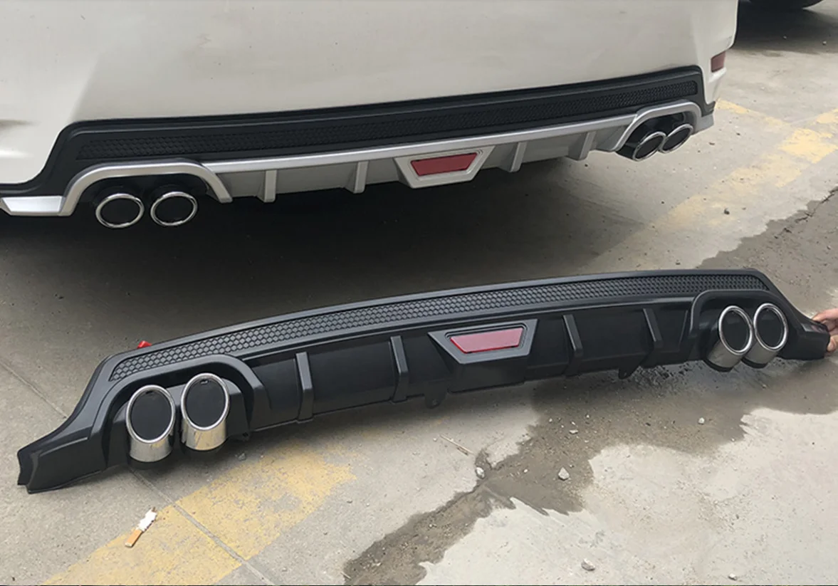 Body Kit Car Rear Bumper Spoiler Lip For Toyota Corolla 2014 2015 2016