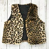 Kids Boutique Clothing Wholesale Baby Girl Leopard Cheetah Fur Vest Girls Fall Waistcoat