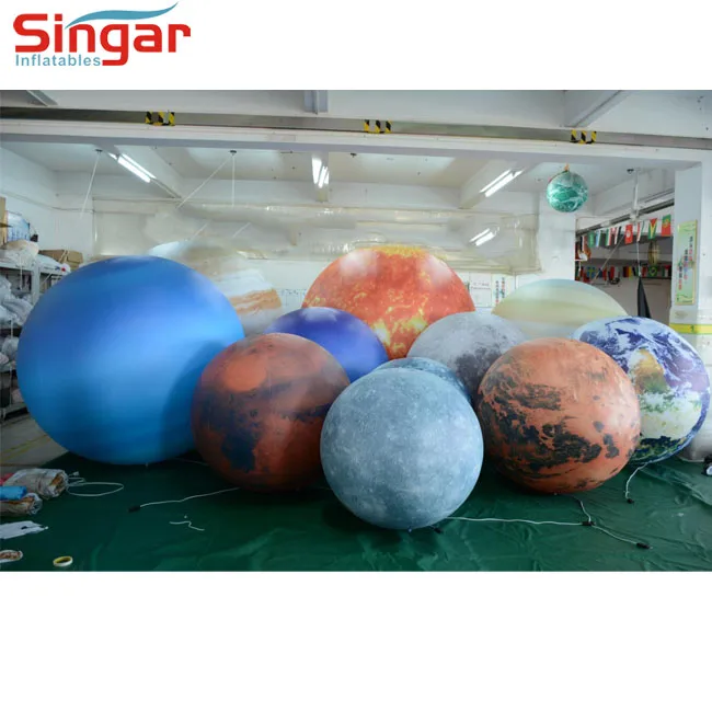 Led Lights Balloon Solar System Nine Inflatable