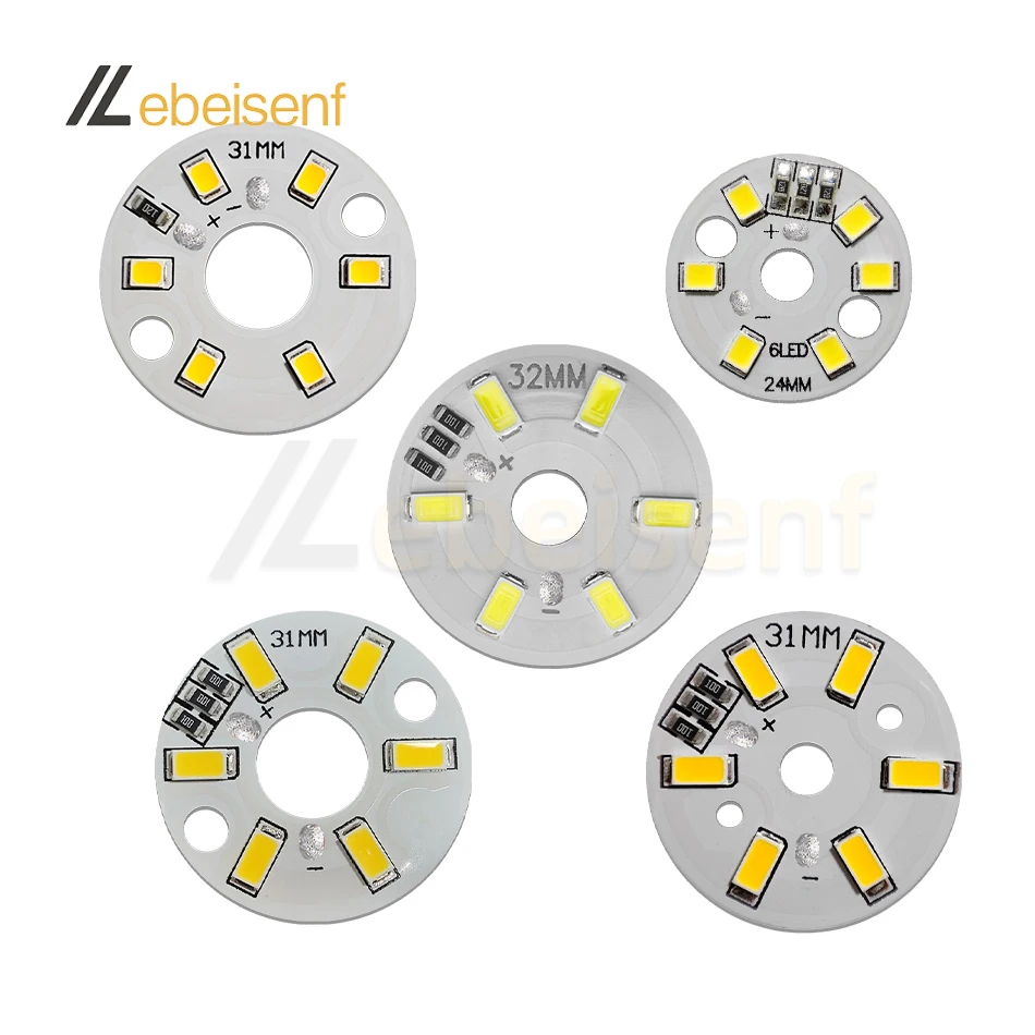 Led Panel 5v DC 5V 3W Round LED Light Board - 50000 Hours Lifespan