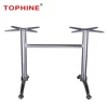 Tophine indoor Furniture aluminum retangular bar dining legs folding table bases