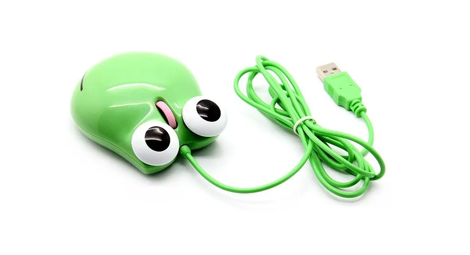 Cute Frog Shape Optical Usb Mouse With Frog Mouse Pad For Pc/laptops