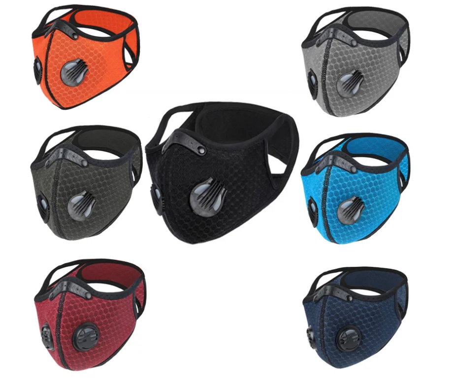 
Hotsale Activated Carbon Filter anti dust sport filter face mask 