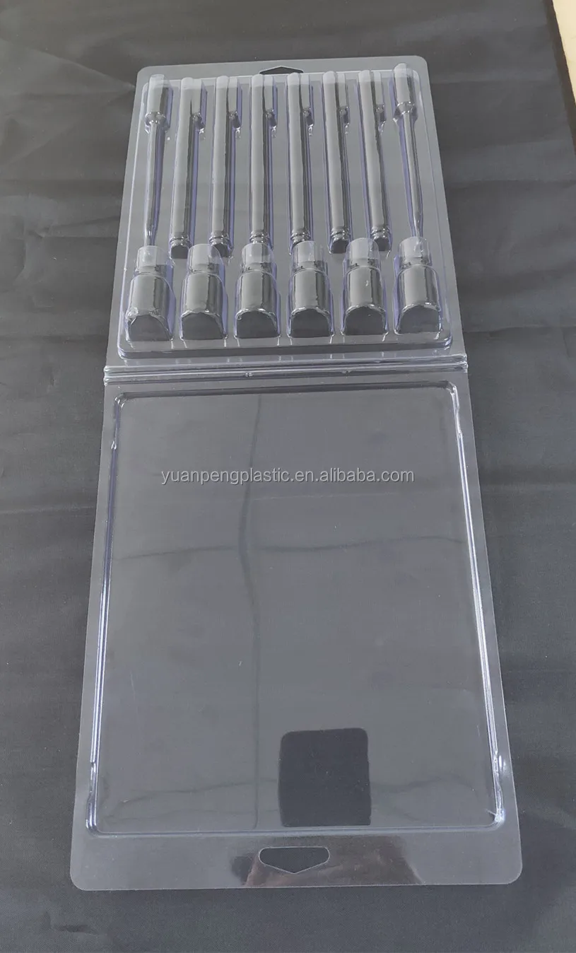 Customized Hanging Clamshell Blister Packaging With Printed Insert Card