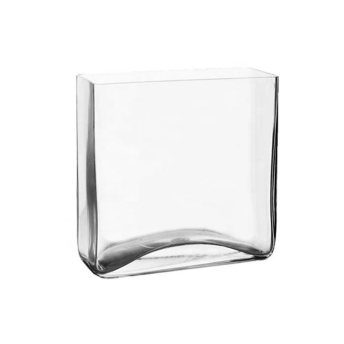 Large Rectangle Glass Vase For Flowers
