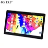 high quality 10000mAh 13.3" inch tab 4g lte android 7.0 MTK6737 quad core 1920*1080IPS tablet pc with GPS FM Electronic compass