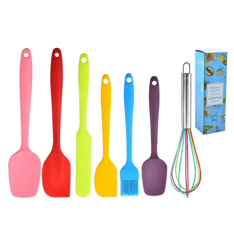 silicone spatula and pastry brush set