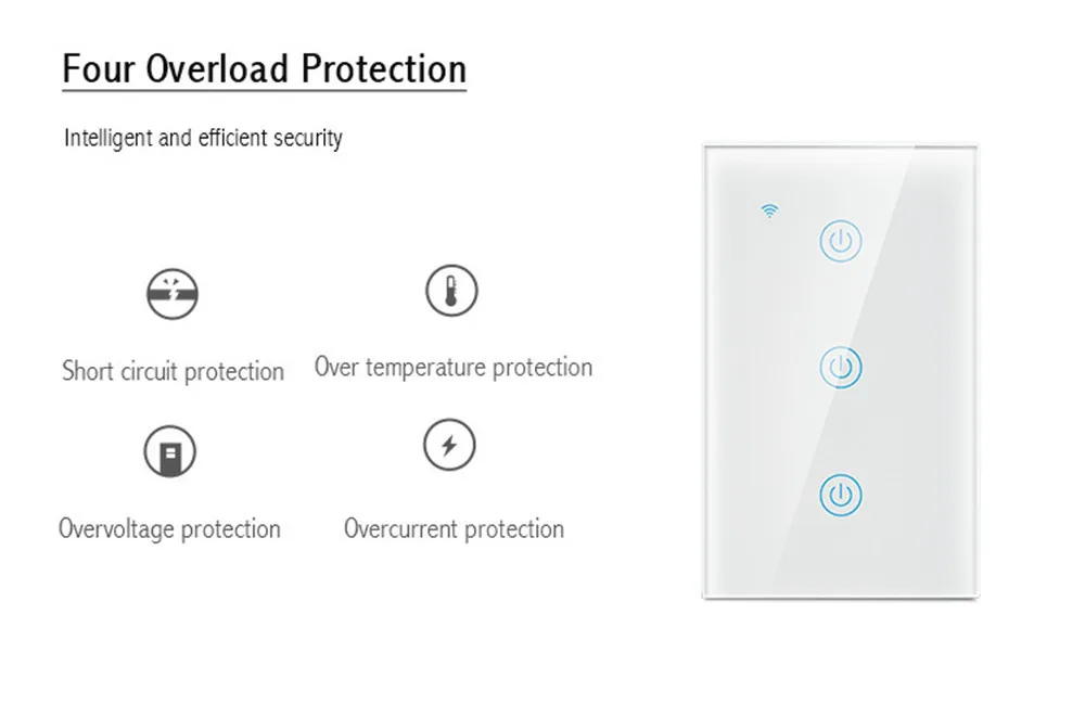 US Standard 3GANG Switch/Smart Wireless Light Switch ZIGBEE Touch Switch - ANKUX.COM