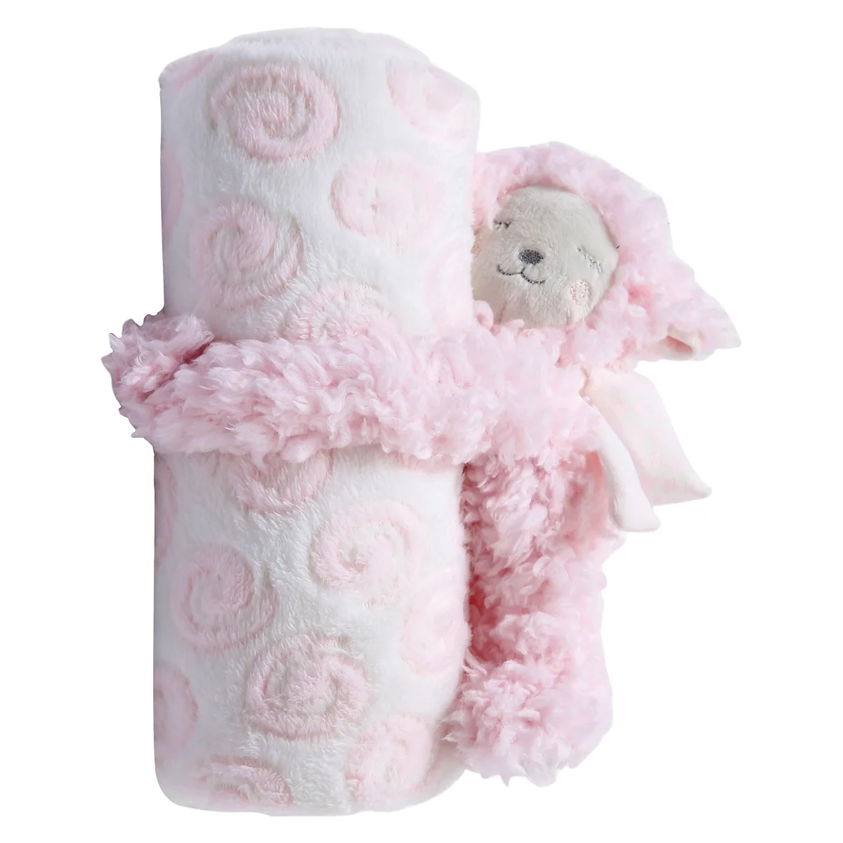 New Design Gift Set Super Soft Baby Blankets With Plush Toy// Buy