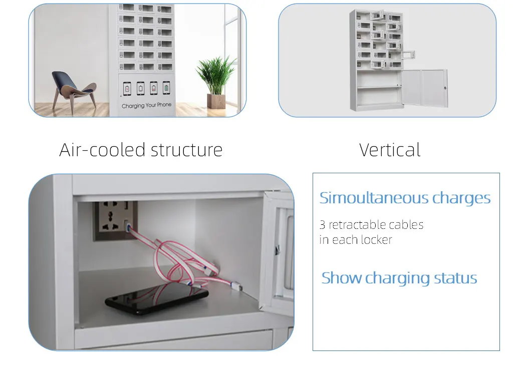   New 18 doors Optional password lock Included All Device Multifunction charging locker