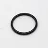 2015 Fashion Gold Plate Jewelry Ceramic Ring, Black Ceramic Ring w Yellow Gold Plated Greek Key over Black Carbon Fiber Inlay