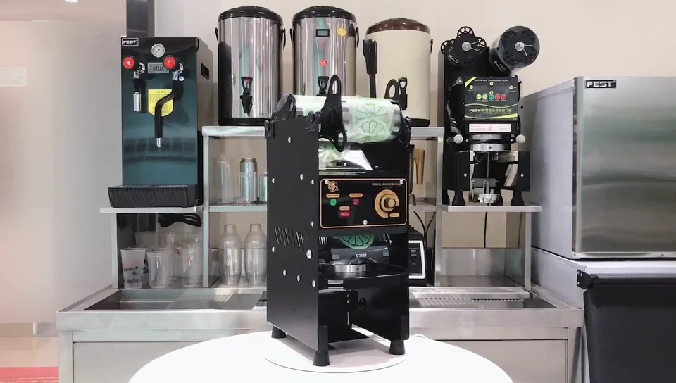 fest水杯封口机价格90毫米/95毫米旋转杯封口机包装ce证书封口机220v