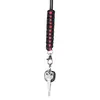 Handmade survival paracord lanyard for key/ID card nylon weave paracord neck lanyard