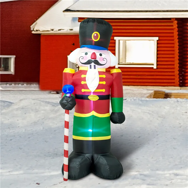 8ft Tall Christmas Inflatable Soldier Nutcracker Indoor Outdoor