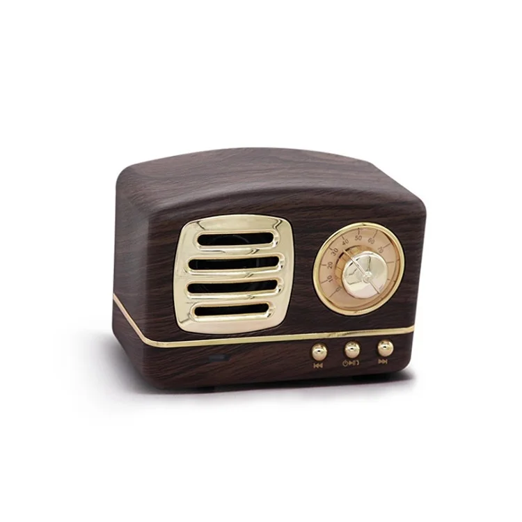 Retro Radio Bluetooth Speaker Vintage Mini Wireless Speaker Heavy Bass 3D Stereo Surround HiFi Sound TV Bluetooth Speaker - ANKUX.COM