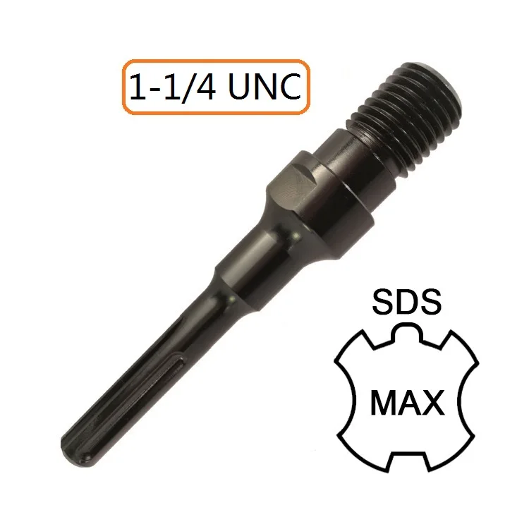 SDS Max Shank to 1-1/4 UNC Male Diamond Core Drill Bit Adapter