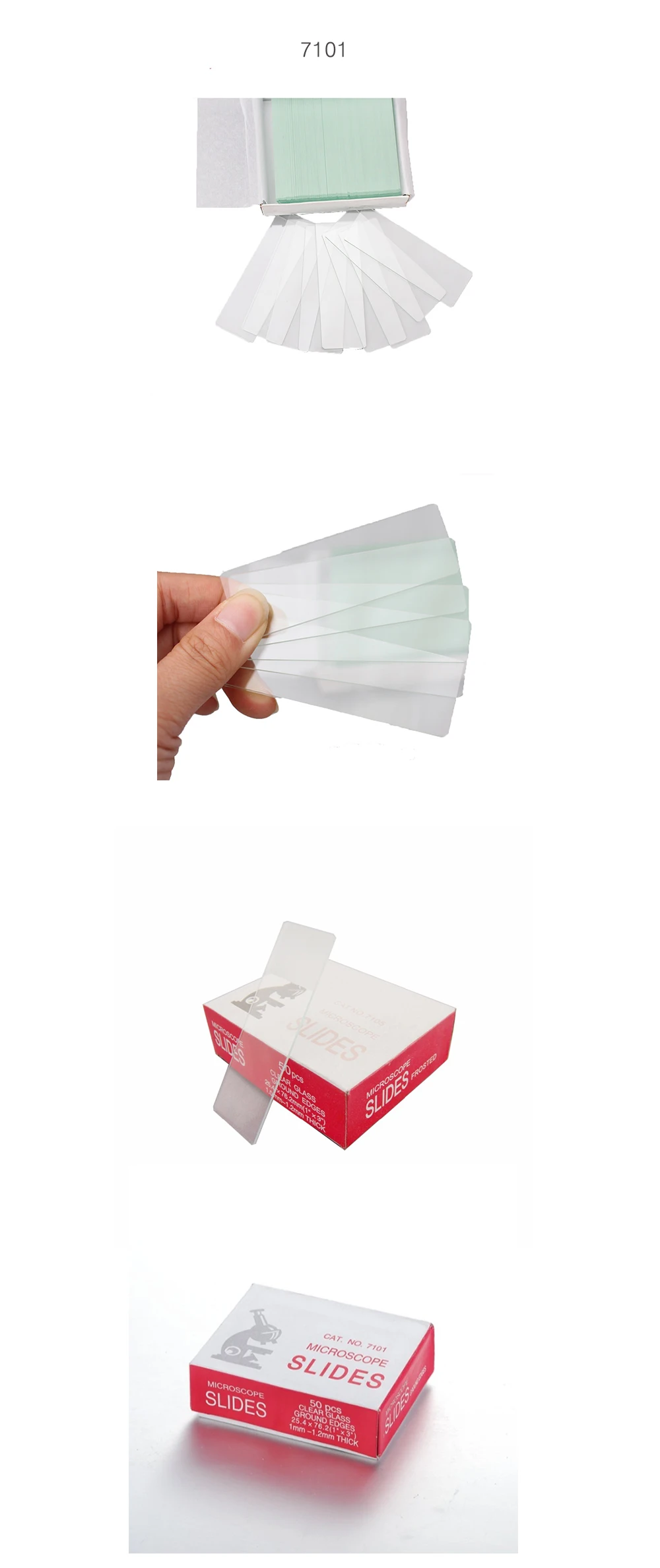 sail brand lab medical 7101 7102 7105 7109 frosted end microscope slides