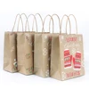 Kraft paper bag christmas string handle
