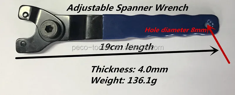 Angle Grinder Polisher Wheel Nut Remover Adjustable Spanner Wrench