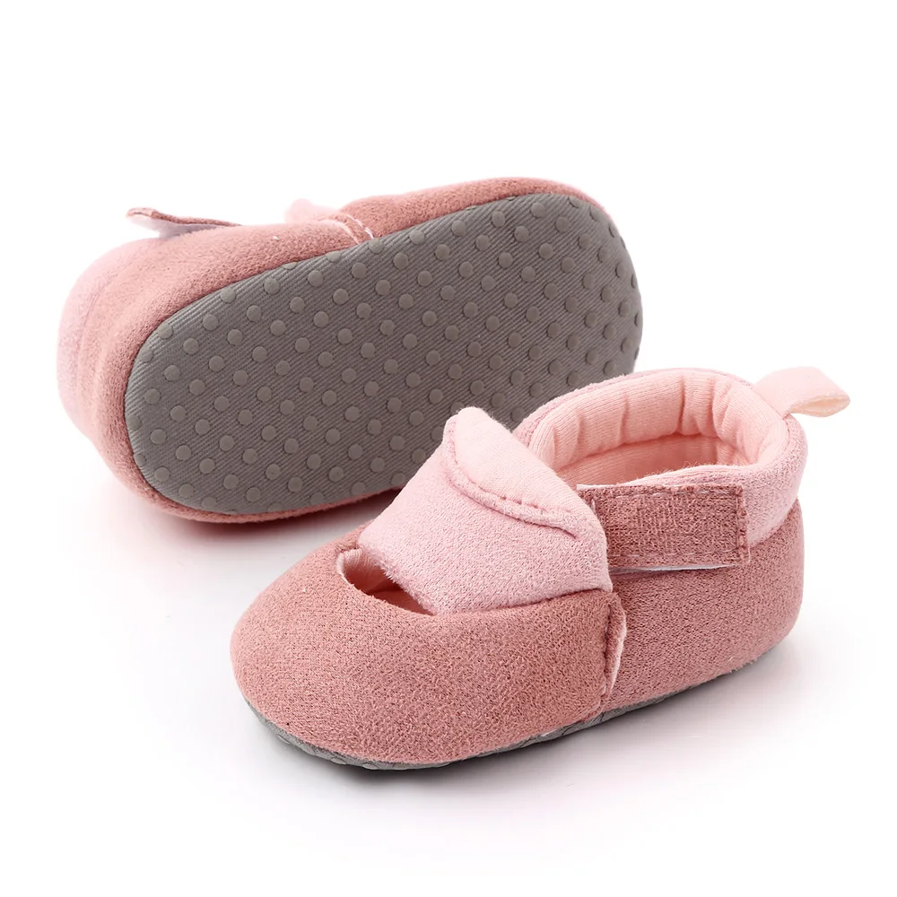 Pink Beautiful Fancy Baby Girls Shoes Newborn Cotton Shoes details