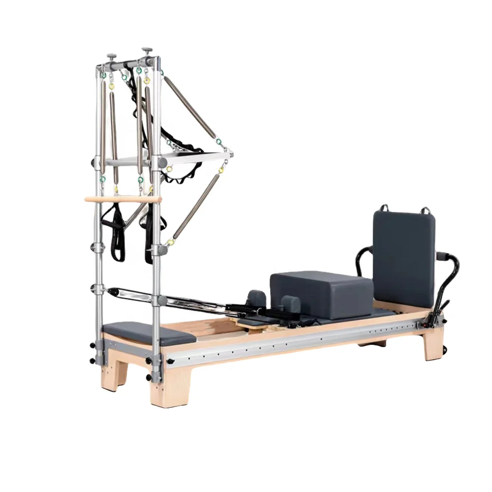 Pilates Reformer With Tower Training Body Balance Wood Pilates Reformer ...