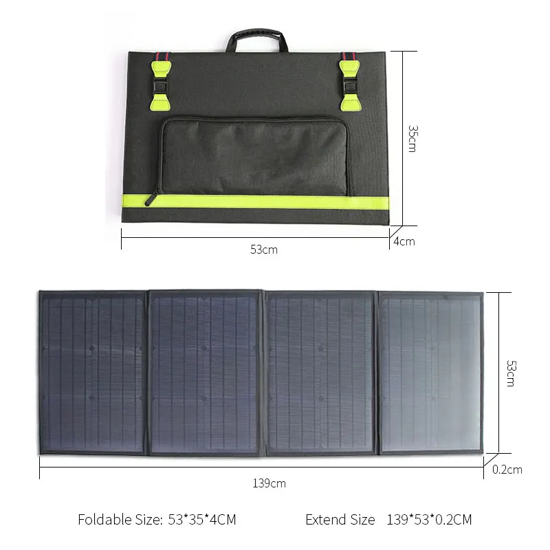 Factory Direct Sale 100W portable solar panel foldable solar charger pack for cell phone laptop - ANKUX.COM