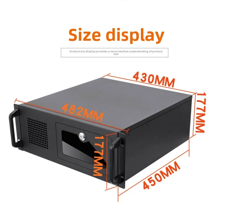 Dxlab Rack DX 4u ATX Rack Server Chassis Fan Industrial Control Monitoring Multi ...