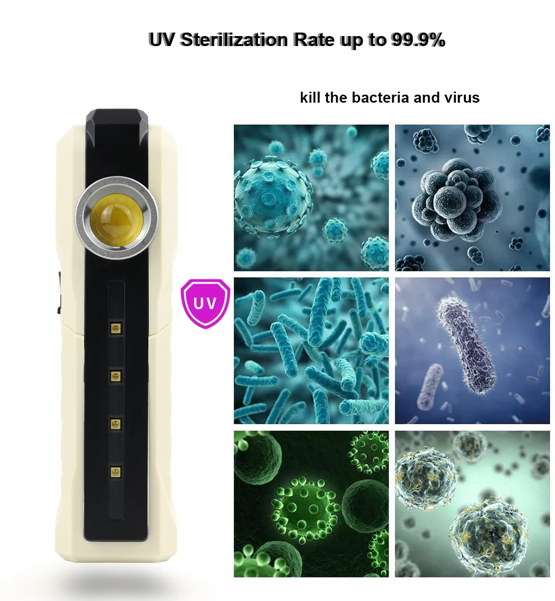 Multifunctional Handheld uv sterilizer lamps Disinfection LED Germicidal Portable uv light sterilizer factory