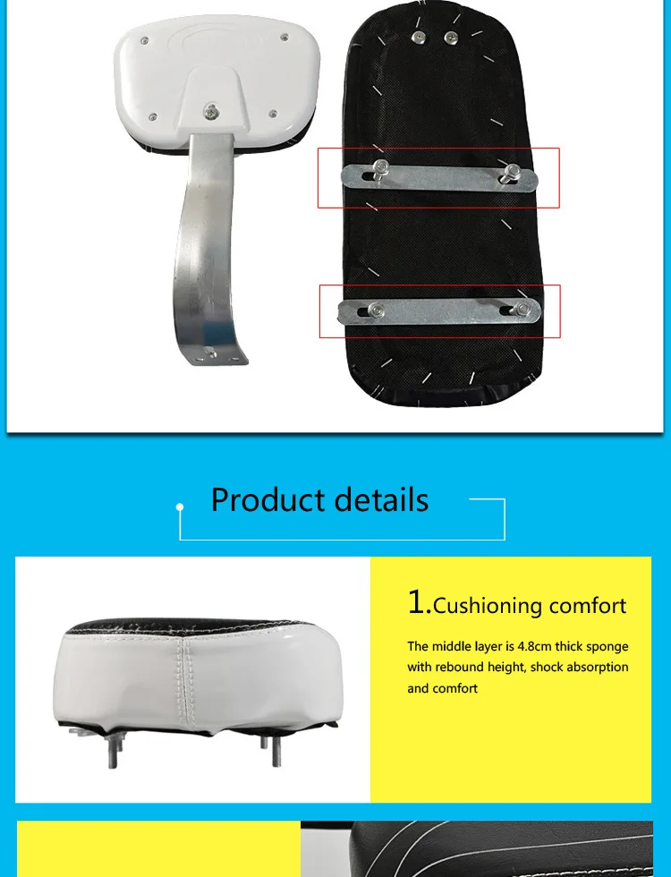 Bicycle Back Seat Bicycle Child Seat Cover Bike Rack Rest Cushion With