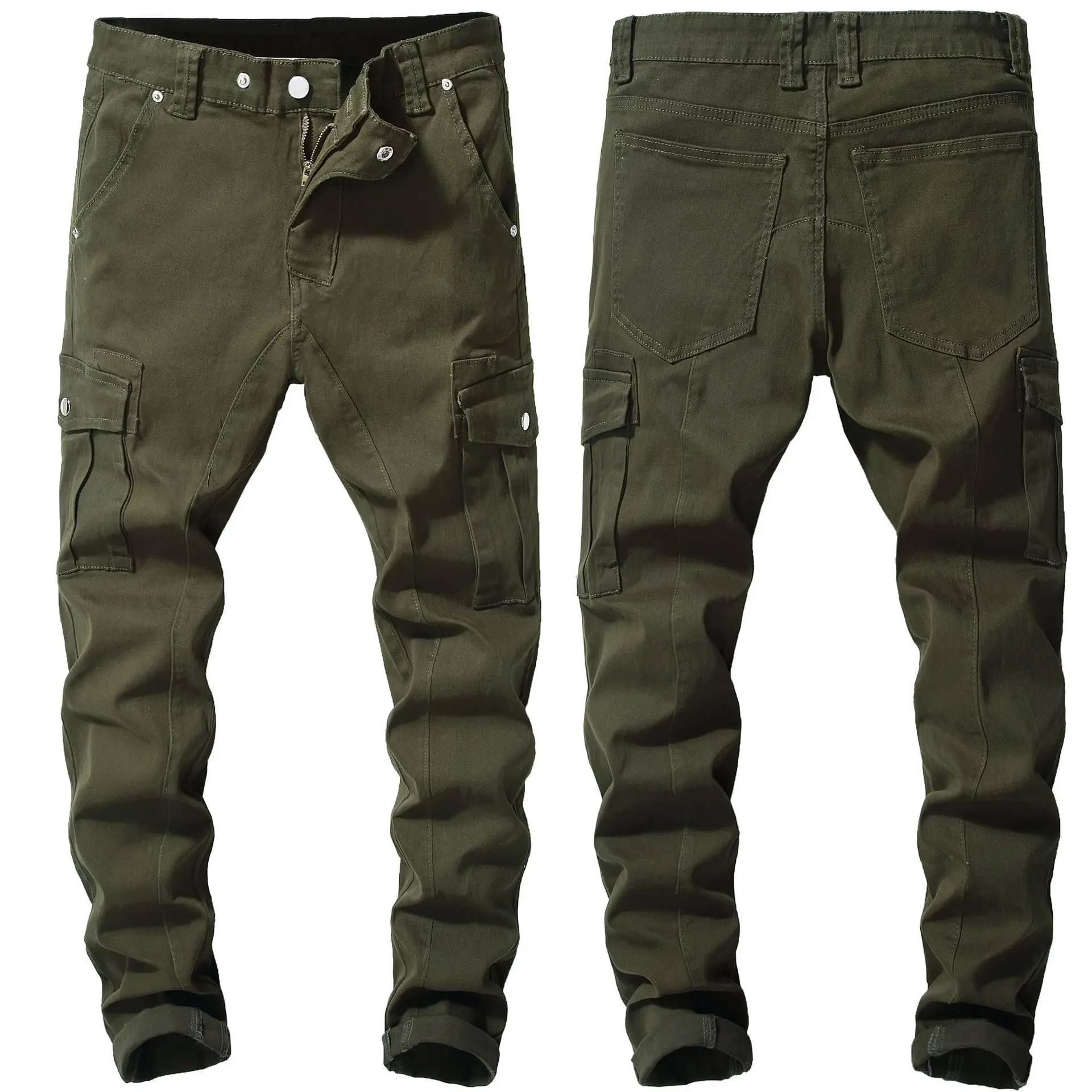 Pantalon Kaki Denim Fabric 98% Cotton 2% Spandex Jeans Fit - Buy Jeans ...