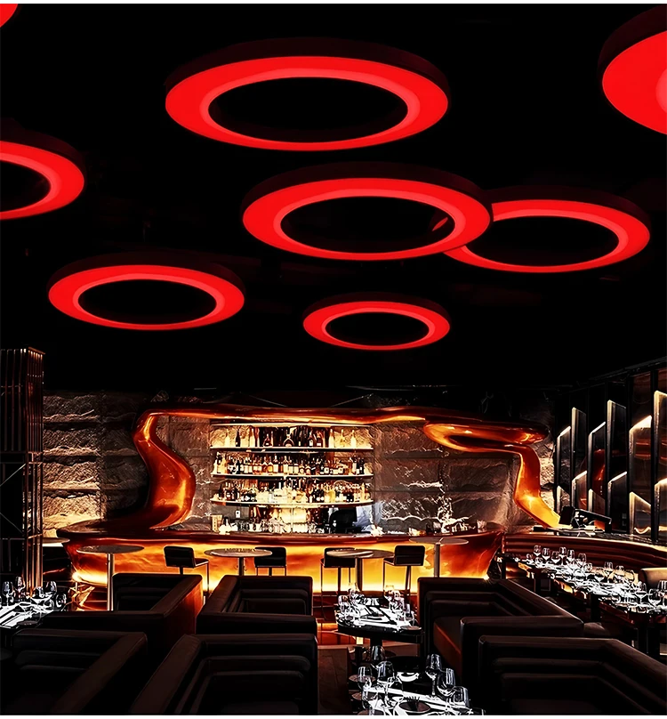 product modern circular led top decorative creative atmosphere qingba colorful music for restaurant bar amusement park e sports venue-12