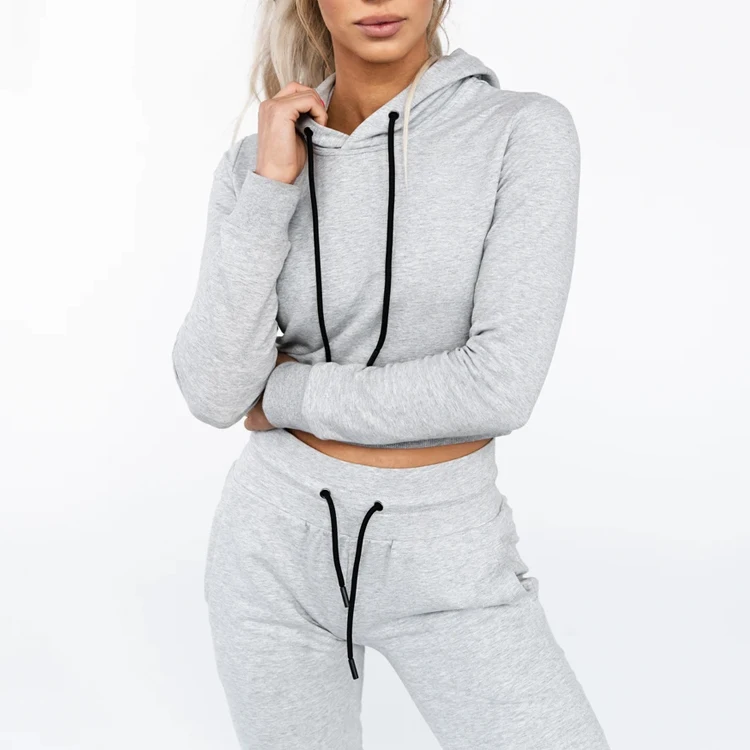 joggers and cropped hoodie set