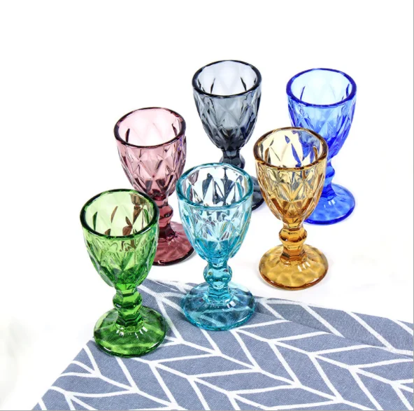 Wholesale Custom Branded Colored Drinking Engraved Vintage Glassware