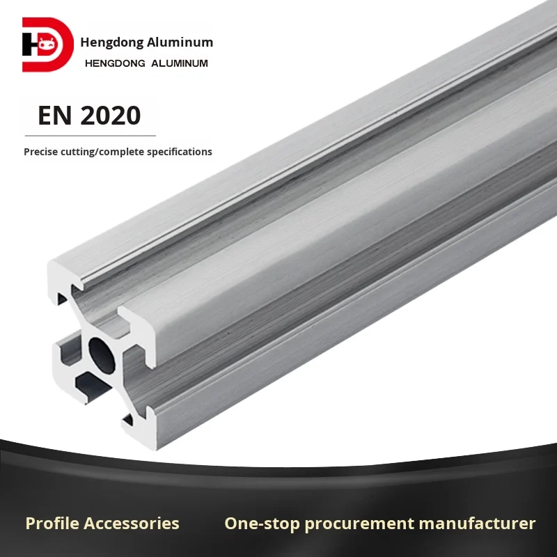 Industrial European Standard Aluminum Profiles 2020/2040/2060/2080/20100/20120 Aluminum Alloy Tubes with Custom Cutting Service supplier