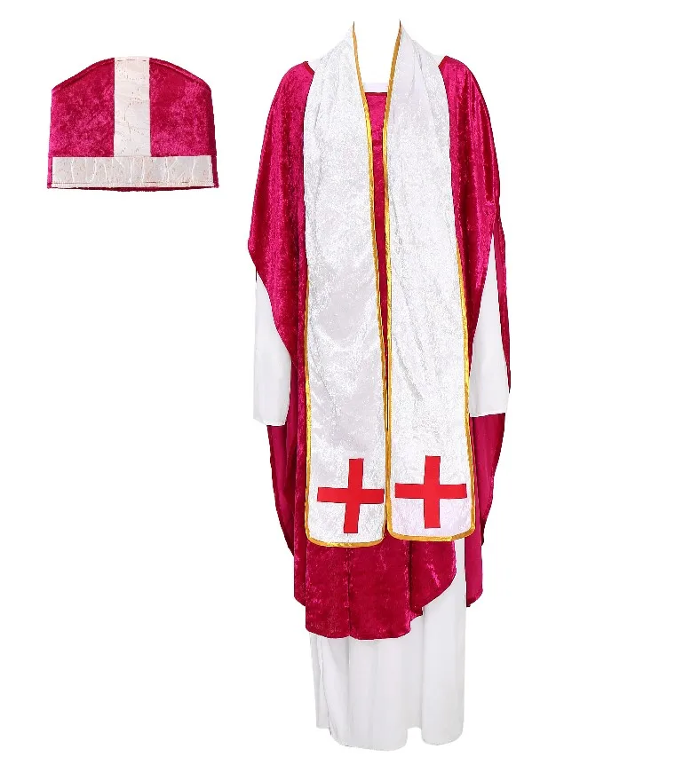 2020 万圣节新款神圣教父cosplay服牧师长袍服装