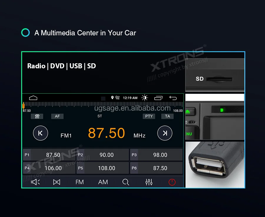 Xtrons 6.2" 2din Android Car Stereo For Kia Optima/picanto/morning/rio