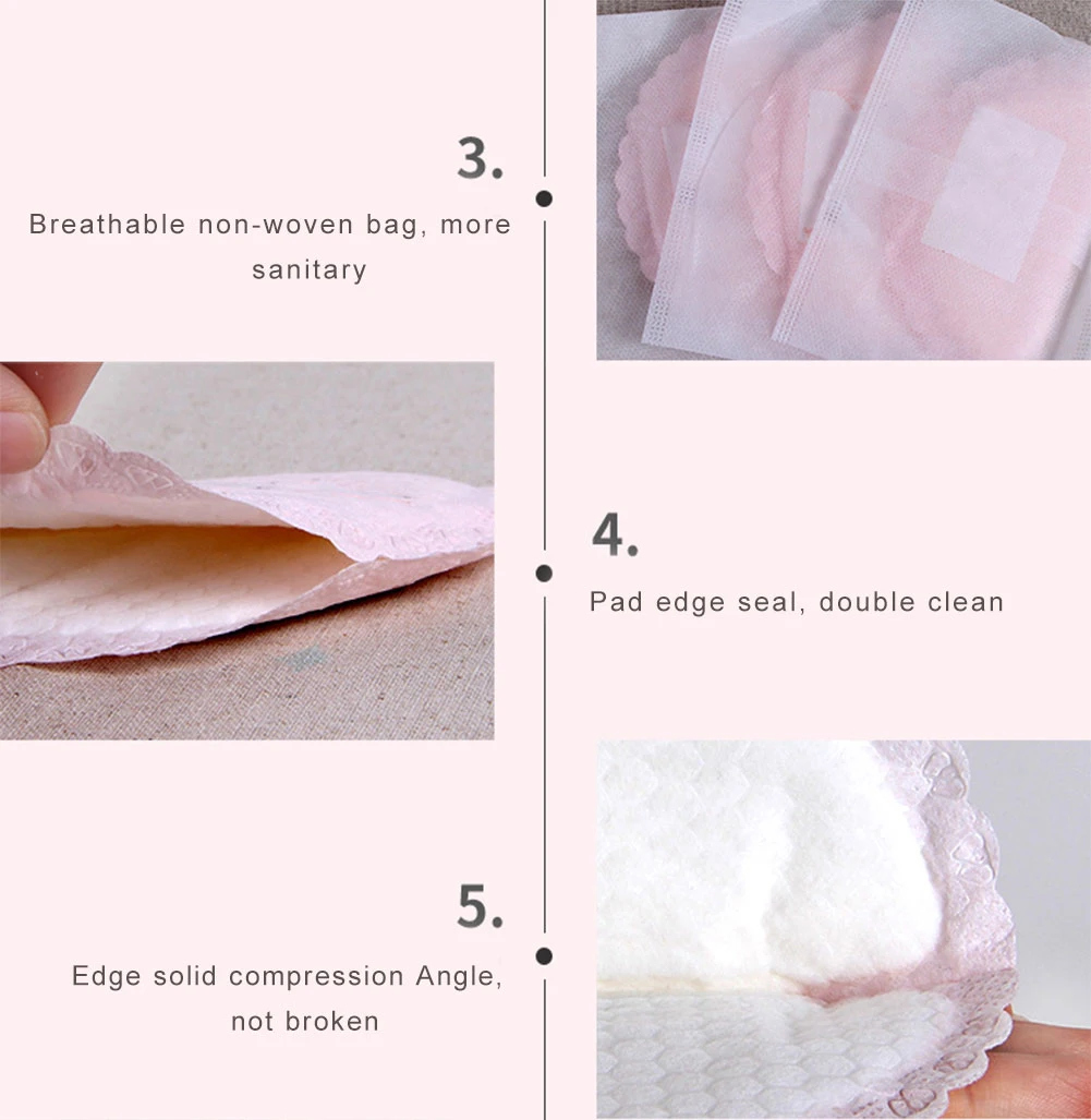 Customize 3 Layer Bamboo Breast Nursing Pads For Women,Disposable