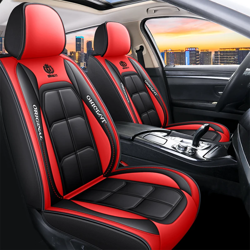 Full Set Car Seat Covers,Crown Pu Leather Car Seat Cover Full Surround
