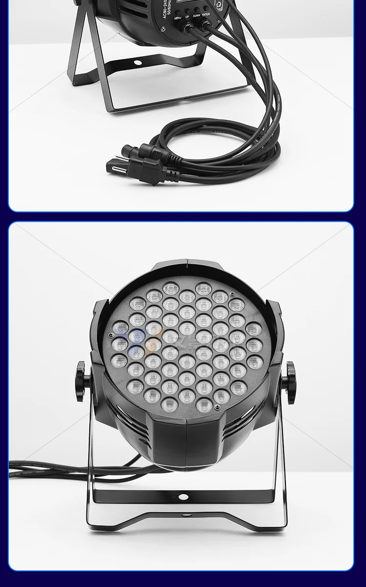 product wenjing 54pcs 3w cob led full color par light ip65 surface spotlights for wedding bar dance room stage lighting-16