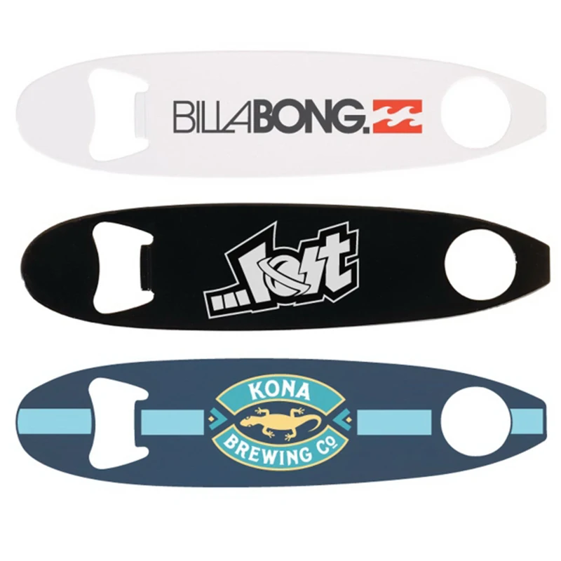 Custom Promotion Gifts Printing Metal Surfboard Bottle Opener Keychain