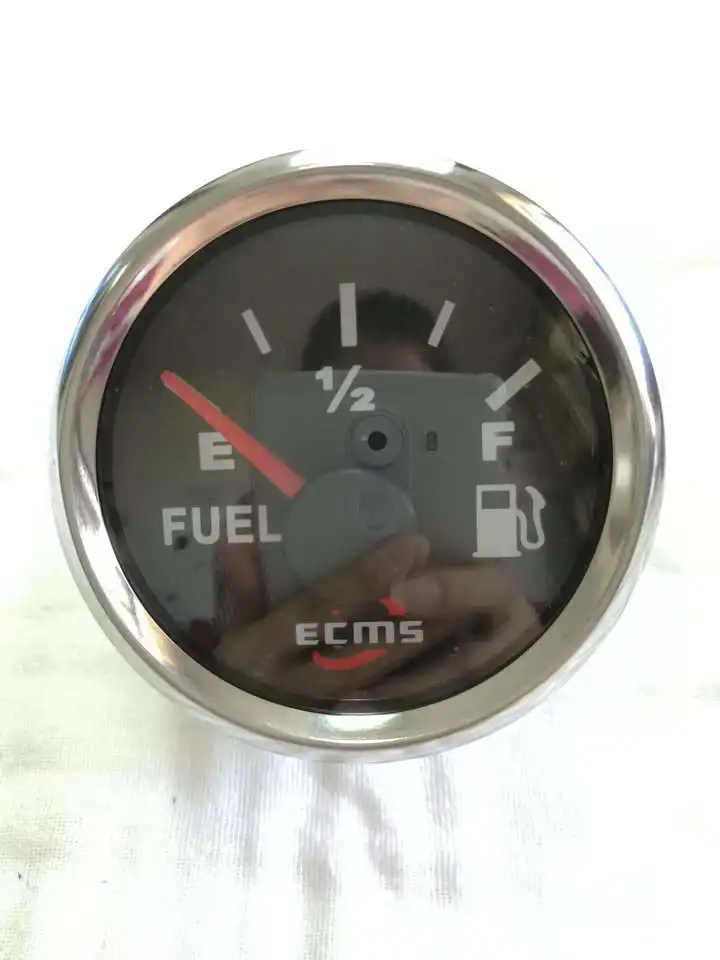 Fuel Tank Level Gauge 240-33ohms 9-32V 52mm 2" 316L Bezel Marine Boat Yacht Auto