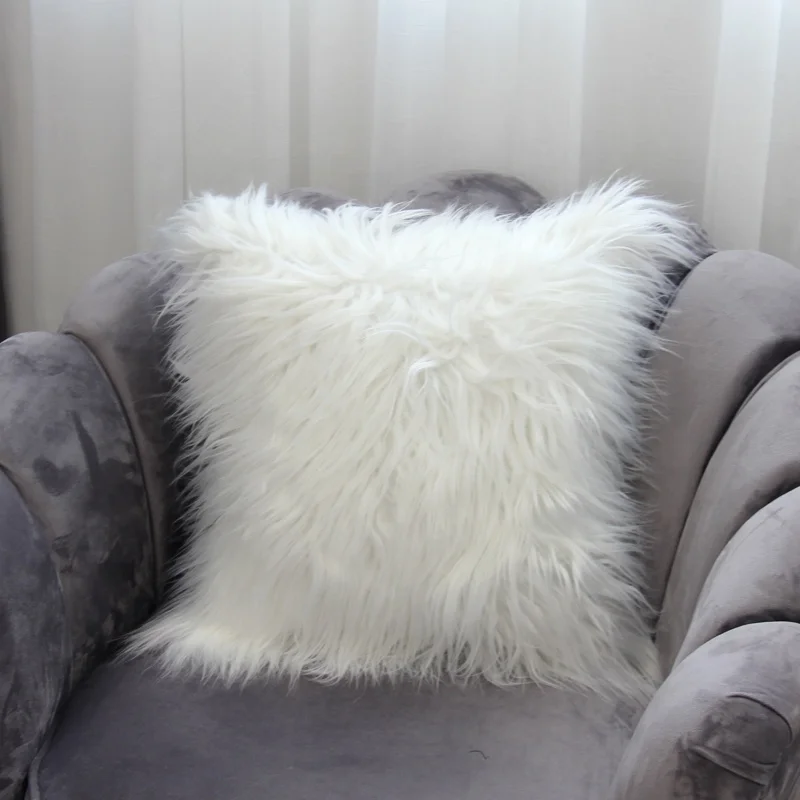 Most Popular Six Colors 40*40cm 45*45cm Christmas Decorative Luxury Fur